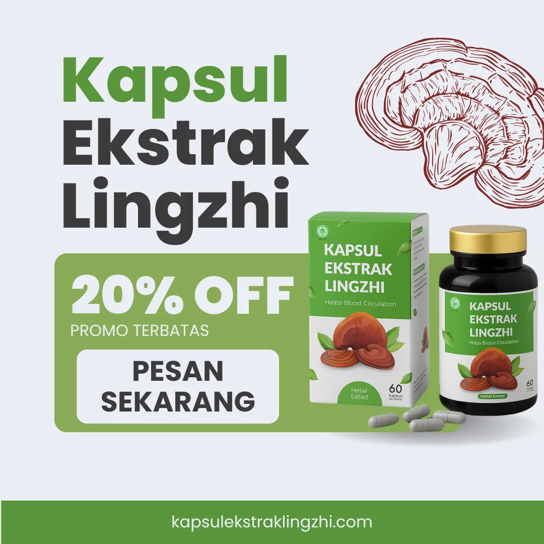 promo kapsul ekstrak lingzhi